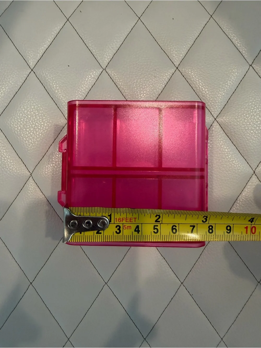 Pink 8-Compartment Pill & Small Parts Organizer
